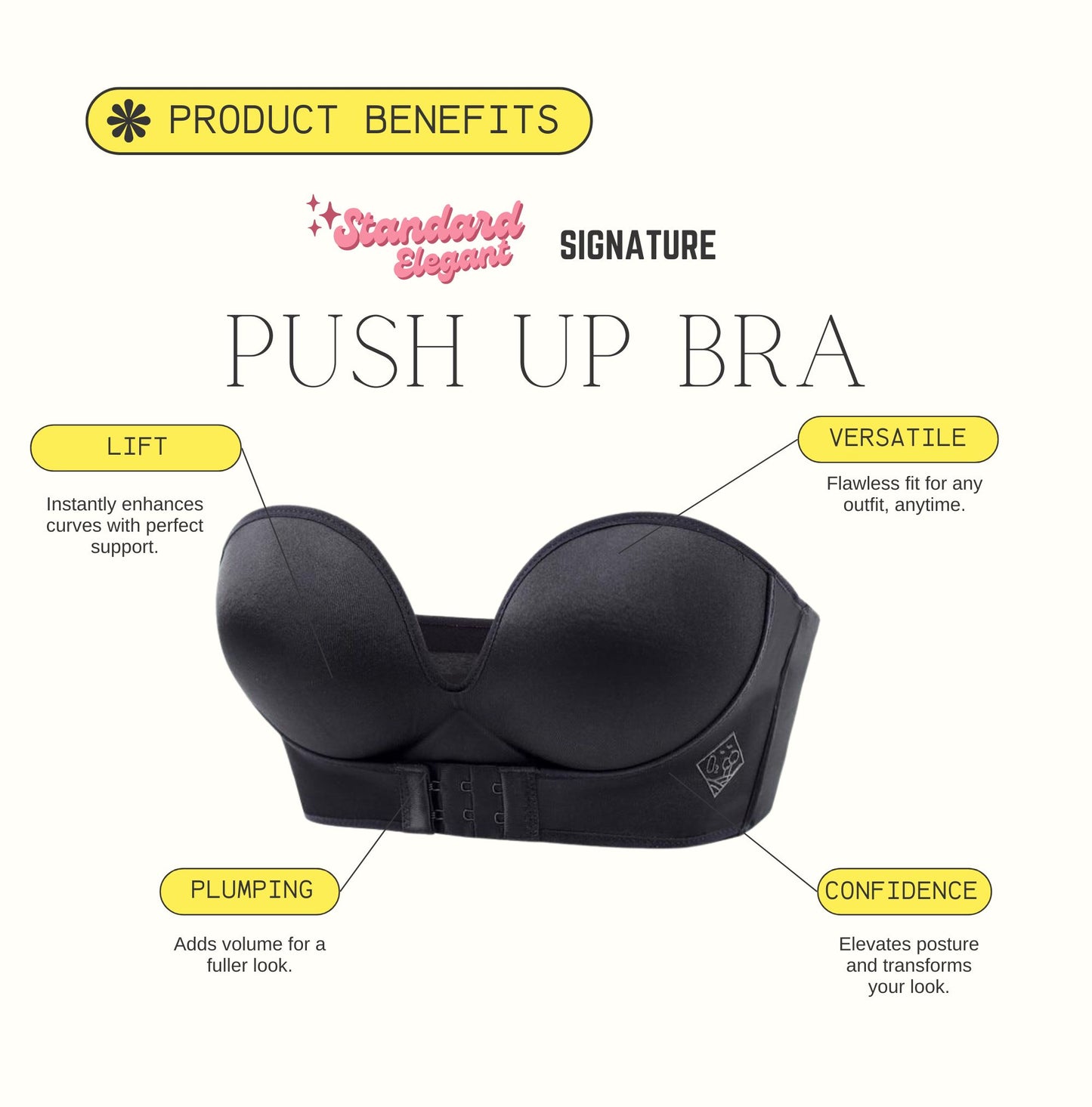 Standard Elegant™ Push Up Bra